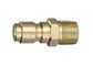 Steel Straight Through Hydraulic Quick Connect Plug Male Thread ST Series
